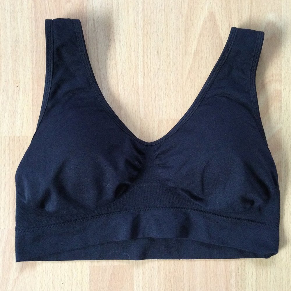 Genie Bra 3X Black Padded Cups Fits XL